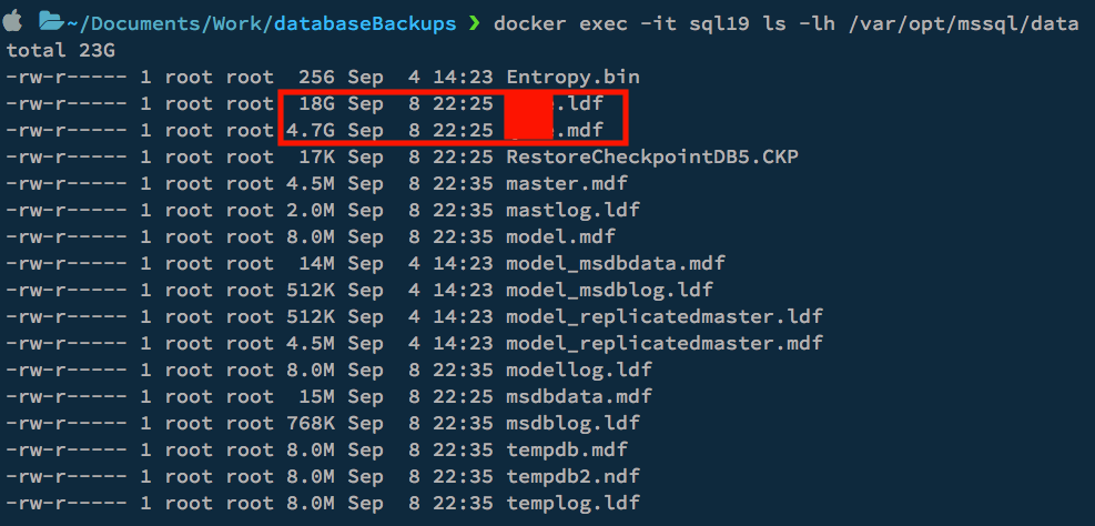 database space